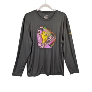 Champion Run Disney Marvel Infinity Gauntlet Shirt Men’s L Gray Long Sleeve 2016